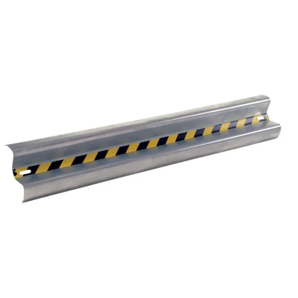 Galvanized Steel Straight Guard Rail 65.875 In. Length Gray