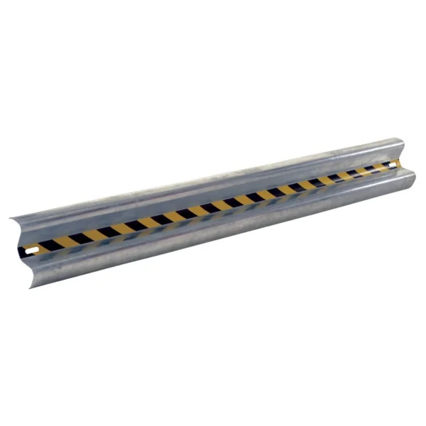 Galvanized Steel Straight Guard Rail 89.875 In. Length Gray