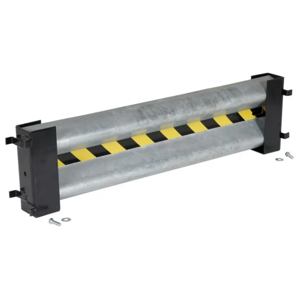 Galvanized Steel Drop In Guard Rail 2 Ribbed 29.875 In Length Gray