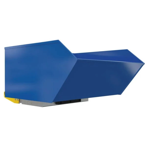 Steel Light Duty Bump & Dump Hopper 1 Cubic Yard 2,000 Lb. Capacity Blue
