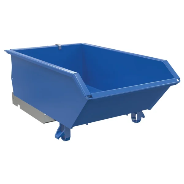 Steel High Strength Low Profile Hopper 1/4 Cubic Yard 6000 Lb. Capacity Blue