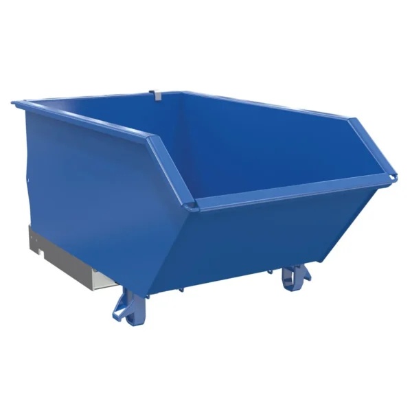 Steel High Strength Low Profile Hopper 1/3 Cubic Yard 6000 Lb. Capacity Blue