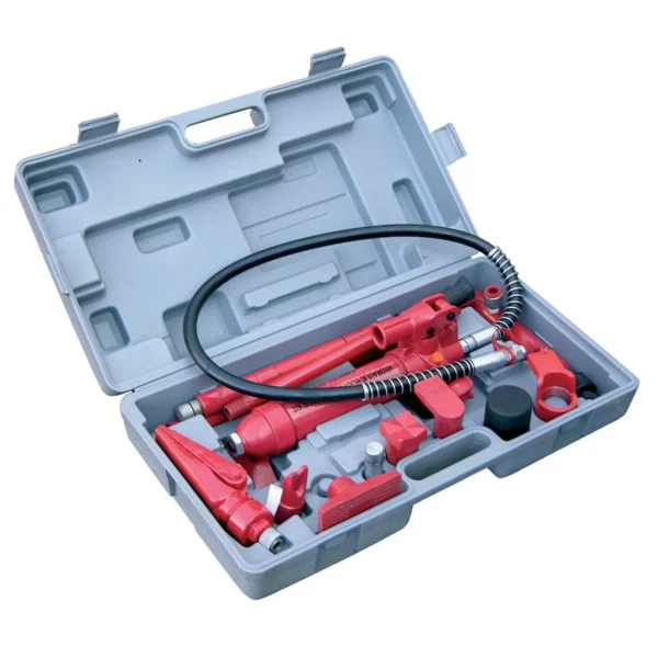 Steel Portable Hydraulic Equipment Kit 13 In. x 23 In. x 7 In. 8000 Lb. Capacity Red