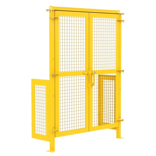 Steel Hydraulic Box Dumper Gate 25-1/2 In. Length x 92 In. Height Yellow