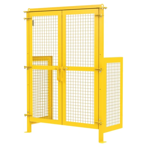 Steel Hydraulic Box Dumper Gate 33-1/4 In. Length x 92 In. Height Yellow