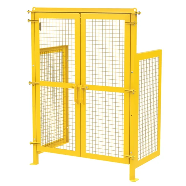 Steel Hydraulic Box Dumper Gate 41-1/2 In. Length x 92 In. Height Yellow
