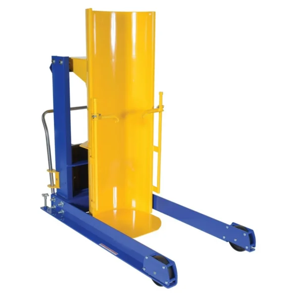 Steel Portable Hydraulic Drum Dumper 36 In. Dump Height 1,500 Lb. Capacity Blue/Yellow