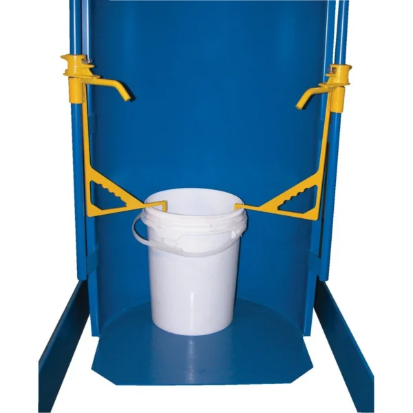Steel Hydraulic Drum Dumper Adapter 2 In. Diameter For 5 Gallon Pails Blue