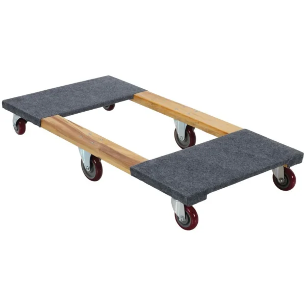 Hardwood Carpet End Dolly 48 In. x 24 In. x 7-1/2 In. 1200 Lb. Capacity