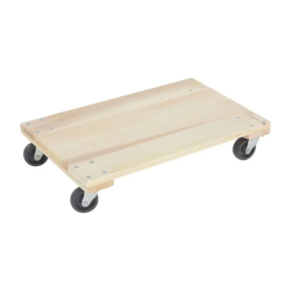 Poplar Solid Deck Dolly 24 In. x 16 In. x 5-1/4 In. 900 Lb. Capacity Tan