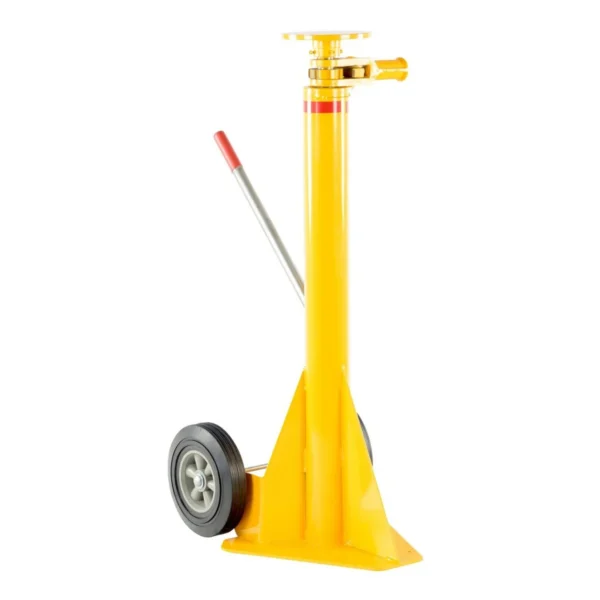 Steel Ratchet Trailer Stabilizing Jack 40,000 Lb. Lifting Capacity Yellow