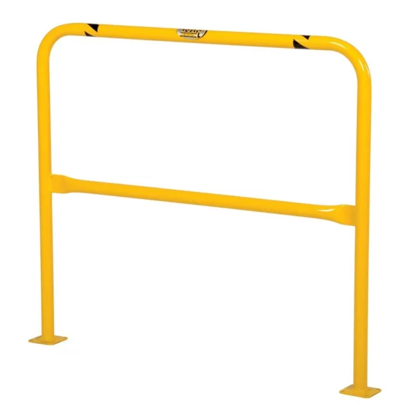 Steel High Profile Machinery and Rack Guard 48 In. x 42 In. x 2 In. Yellow