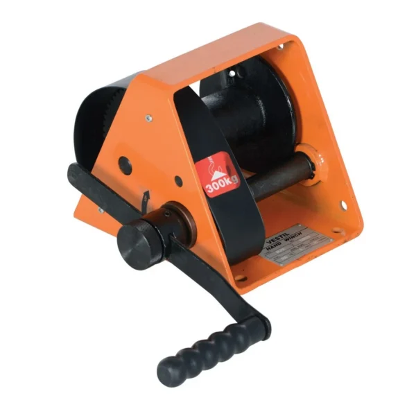 Steel Manual Hand Winch 600 Lb. Capacity Orange