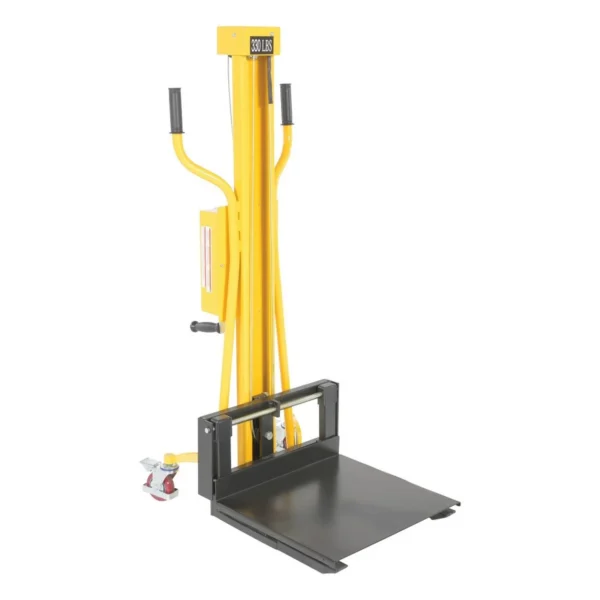 Steel Portable Hand Winch Lifter 330 Lb. Capacity Yellow