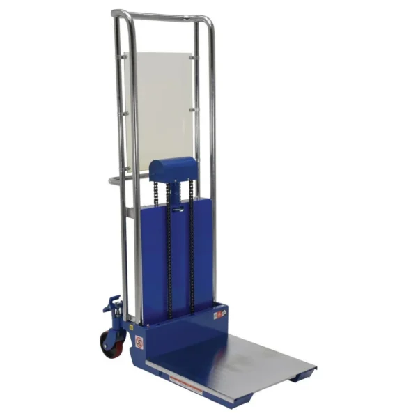 Steel Portable Two Speed Foot Pump Hefti-Lift 36 In. x 70 In. 880 Lb. Capacity Blue