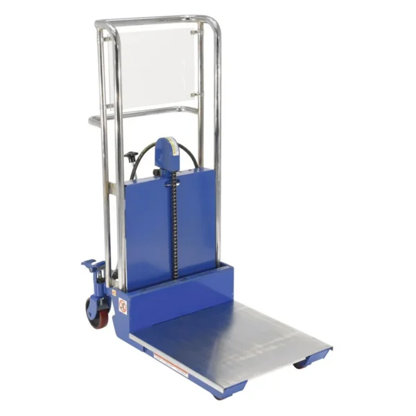 Steel Portable Air Foot Pump Hefti-Lift 41 In. x 54 In. 880 Lb. Capacity Blue