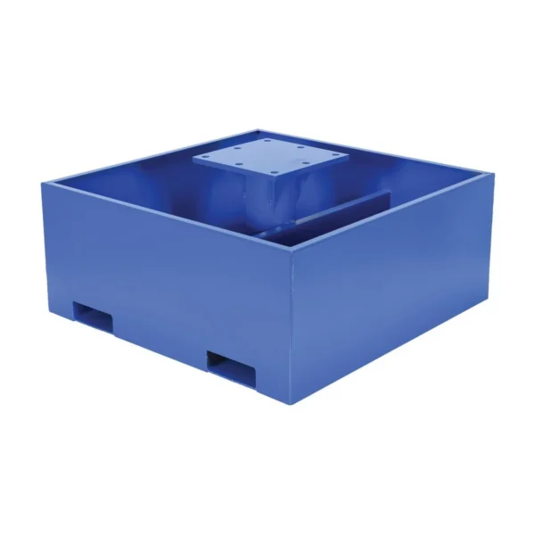 Steel Empty Concrete Base 18 In. Height For JIB Crane Models Blue
