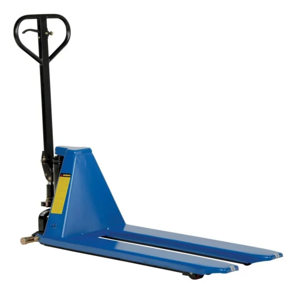 Steel Hand Pump Tote Lift 58 In. x 21 In. x 50 In. 3000 Lb. Capacity Blue