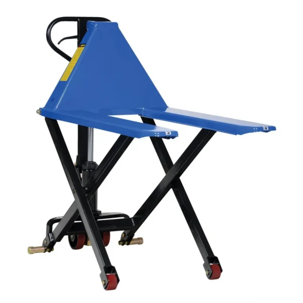 Steel Hand Pump Tote Lift 58 In. x 27 In. x 50 In. 3000 Lb. Capacity Blue
