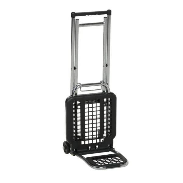 Steel and Plastic Multi-Function Luggage Cart 225 Lb. Capacity Black and Silver