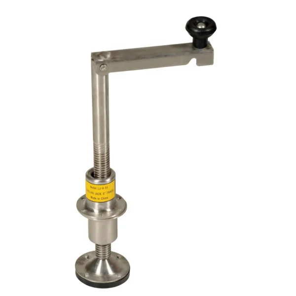 Stainless Steel Leveling Jack 18 In. 5000 Lb. Capacity Silver