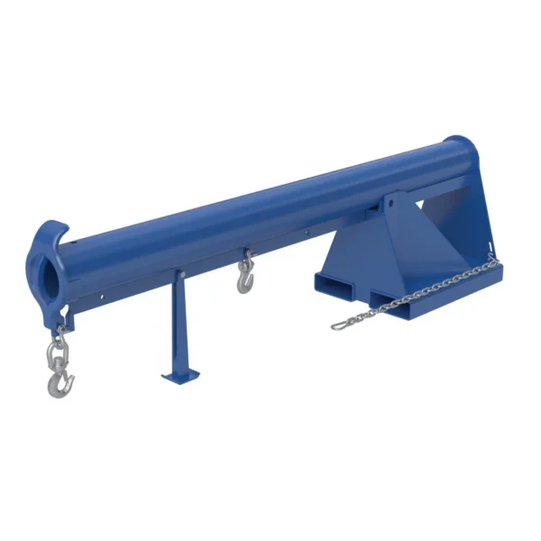 Steel Non Telescoping Lift Boom 11 In. Fork Pocket Center 4,000 Lb. Capacity Blue and Yellow