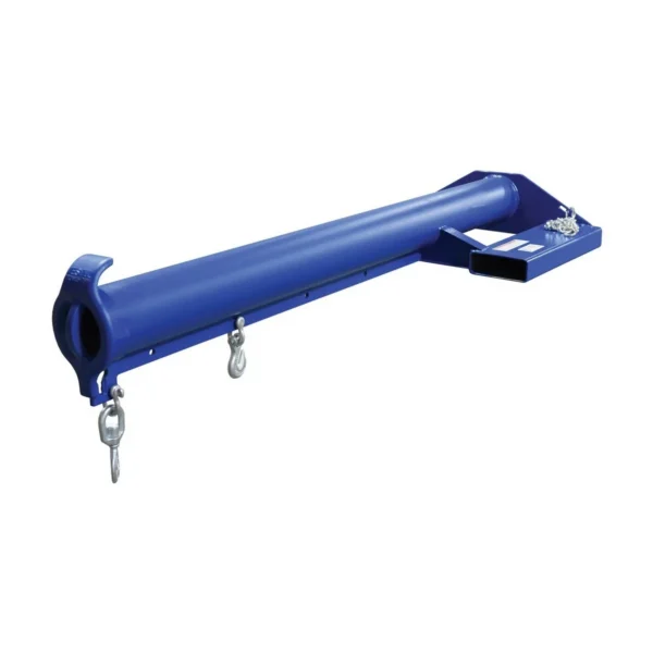 Steel Economy Non Telescoping Lift Boom 24 In. Fork Pocket Center 4,000 Lb. Capacity Blue and Yellow