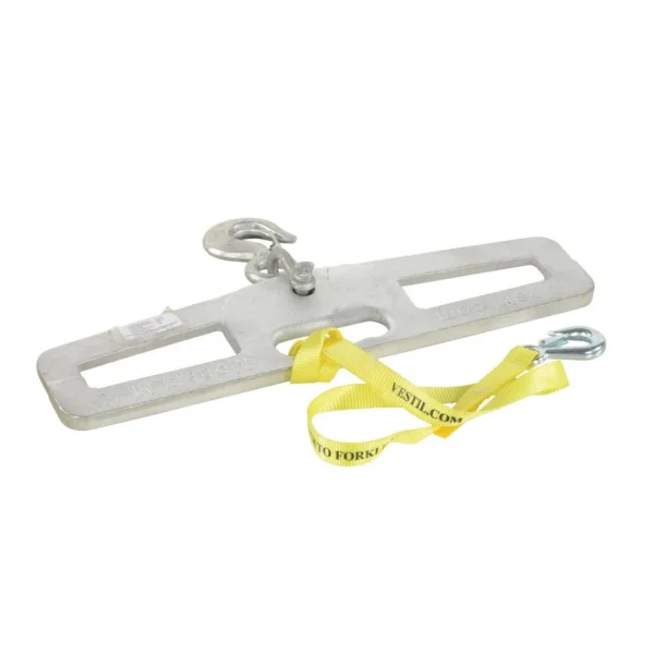 Steel Fork Truck Hook Plate Rigid 4,000 Lb. Capacity Silver