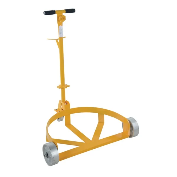 Steel Low Profile Drum Dolly with Steel Casters 21-5/8 In. x 31-5/8 In. x 37-5/8 In. 1200 Lb. Capacity Yellow
