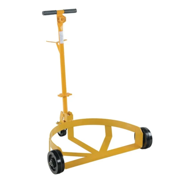 Steel Low Profile Drum Dolly with Phenolic Casters 21-5/8 In. x 31-5/8 In. x 37-5/8 In. 1200 Lb. Capacity Yellow