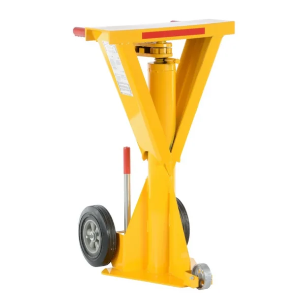 Steel Beam Trailer Stabilizing Ratchet Jack 27-7/16 In. x 23-7/8 In. x 41 In. 50,000 Lb. Capacity Yellow