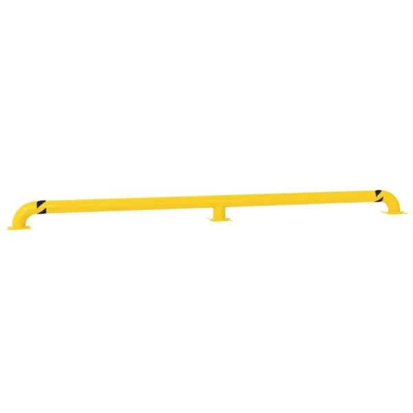 Steel Low Profile Rack Guard Bollard 144 In. Length Yellow