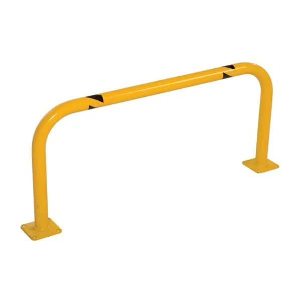 Steel Low Profile Rack Guard Bollard 36 In. Length Yellow