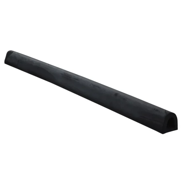 Extruded Rubber Fender Bumper 120 In. x 6 In. x 6 In. Black