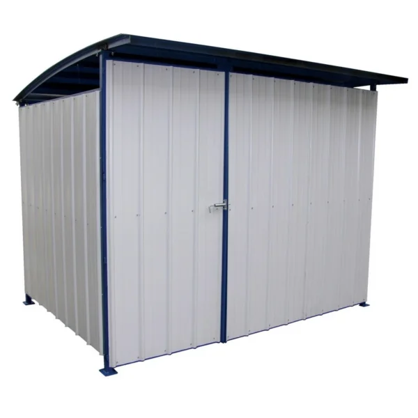 Steel Multi Duty Shed with Front Doors 95-1/2 In. x 120 In. x 90-1/16 In. Blue/White