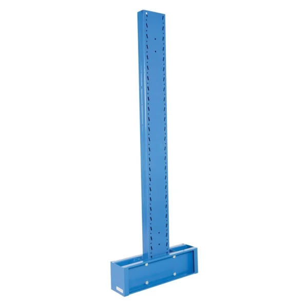 Steel Medium Duty Double Sided Cantilever Upright for 18 In. Arms 13,200 Lb. Capacity Blue