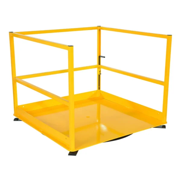 Steel Rotating Mezzanine Safety Gate System 53 In. x 53 In. x 42-3/16 In. 5,000 Lb. Capacity Yellow