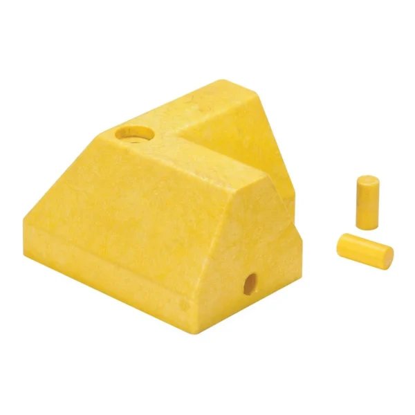 100% Recycled Plastic L Section Modular Guard Curb 8-3/4 In. x 6 In. x 5 In. Yellow