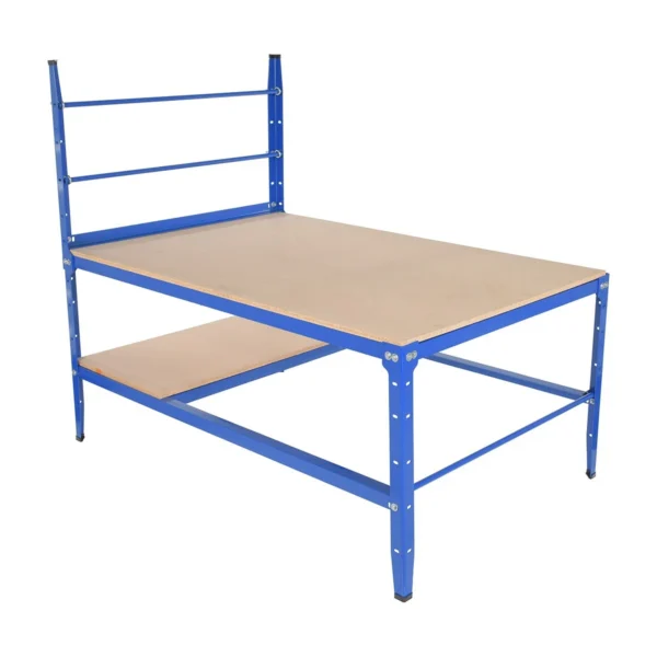 Steel Multi Purpose Packaging Work Bench 73 In. x 49-1/4 In. x 64-5/16 In. 500 Lb. Capacity Blue