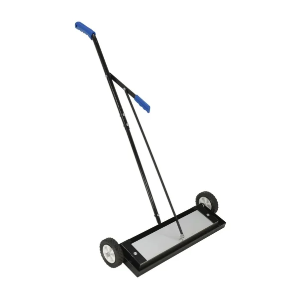 Magnetic Push Sweeper with Bended Handle 38 In. x 39 In. x 41 In. 50 Lb. Capacity Black