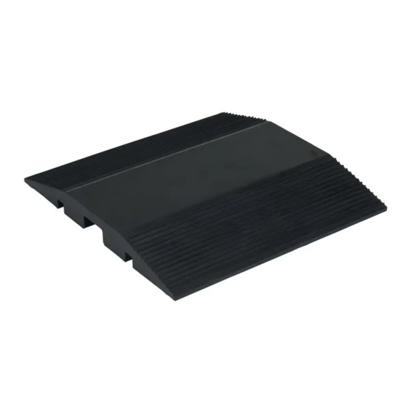 Molded Rubber Cable Crossover 23-1/4 In. x 24 In. x 2-1/2 In. 2400 Lb. Capacity Black