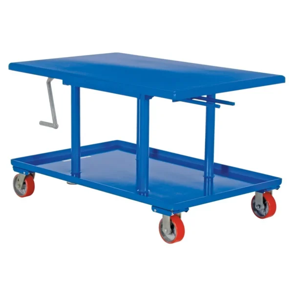 Steel High Profile Post Table 30 In. x 42 In. 2000 Lb. Capacity Blue