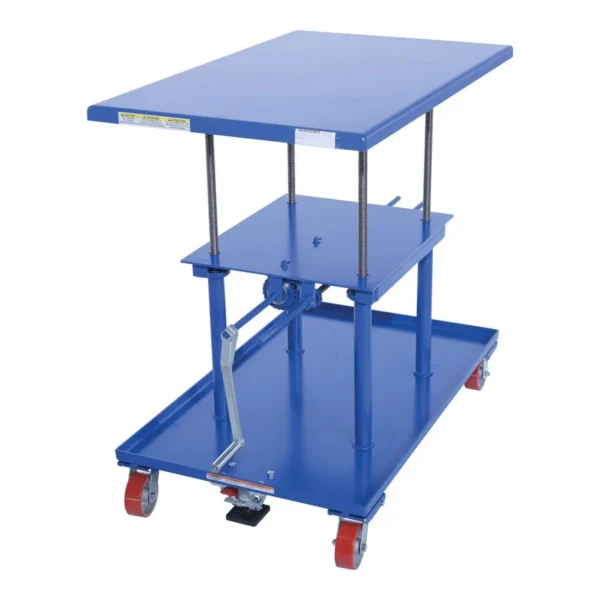 Steel High Profile Post Table 30 In. x 48 In. 2000 Lb. Capacity Blue