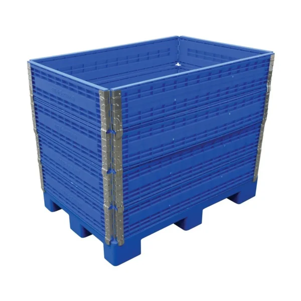 Polyethylene Multi Height Container 31-1/2 In. x 47-1/4 In. x 37-1/2 In. 2500 Lb. Capacity Blue