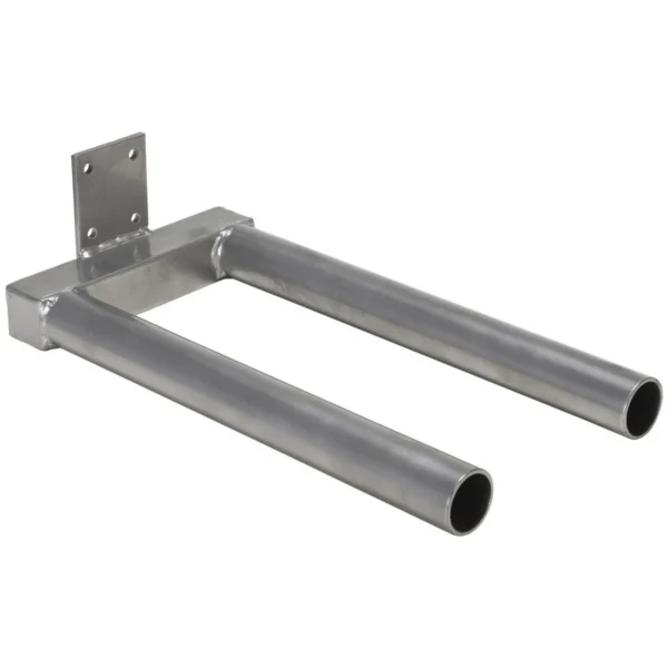 Steel Double Spindle Attachment 5-1/2 In. x 9-3/4 In. x 20 In. For Manual Work Positioner Silver