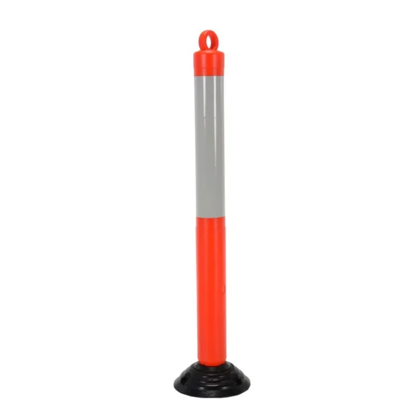 Plastic Bollard 10-1/4 In. x 10-1/4 In. x 46-1/2 In. Height Fluorescent Orange