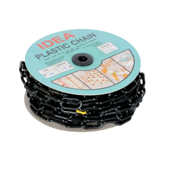 Plastic Chain Barricade 2 In. x 2 In. Black