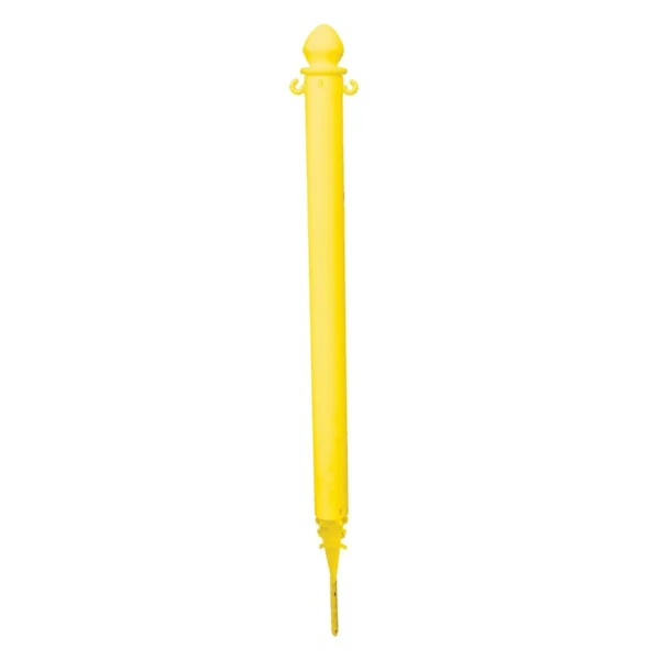 Plastic Barricade Ground Stake 4 Pack 2-1/2 In. x 2-1/2 In. x 45 In. Yellow
