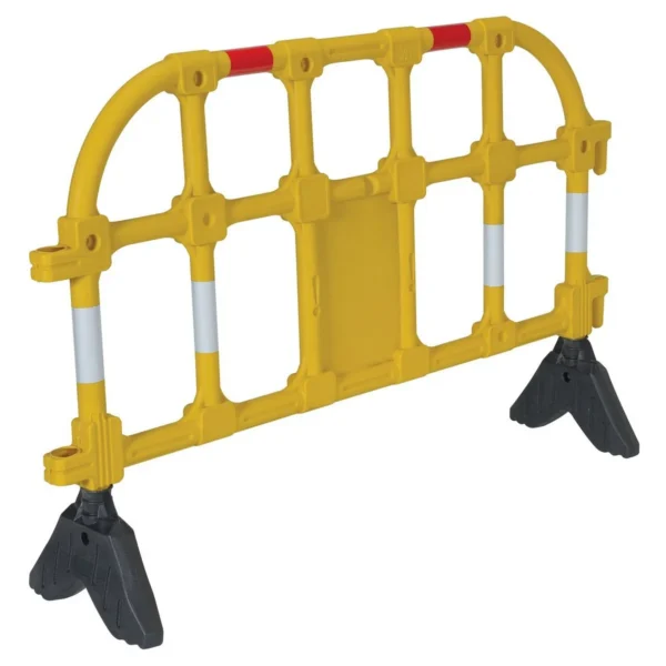Plastic Interlocking Barrier 15-1/2 In. x 59 In. x 40 In. Yellow