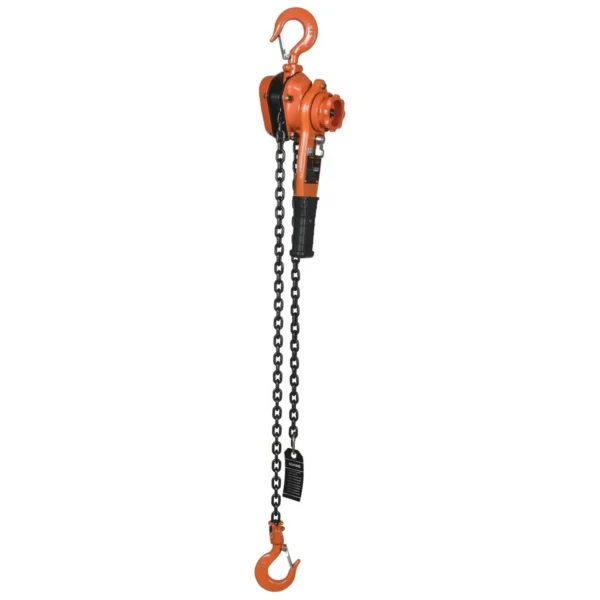 Steel Professional Lever Hoist 5 Ft. Lift Height 2,000 Lb. Capacity Orange